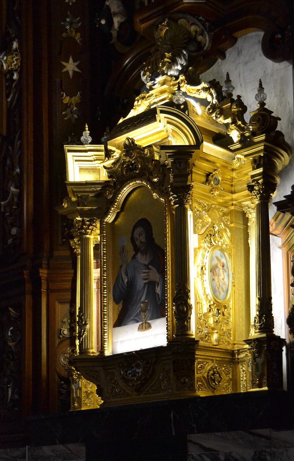 Semana Santa Benidorm 2025 1 Sagrario del altar mayor de la iglesia de San Jaime y Santa Ana (Benidorm)