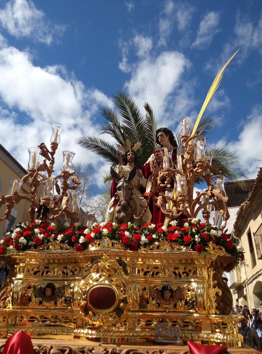 La Burriquita preparada para la procesión de Semana Santa (2018)